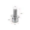sourcing map M4 x 10mm Stainless Steel Hex Socket Head