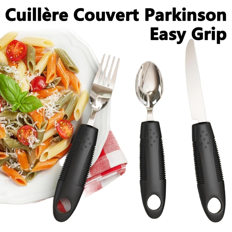 Xiciki Parkinson Easy Grip Spoon Set, 4 Pieces, Cutlery, Cutlery