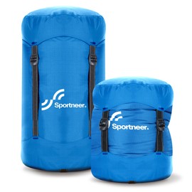 Sportneer Compression Sack, 13L/20L/40L/50L Sleeping Bag Stuff Sack, Tear-Resistant Ultralight Sleeping Bag Compression Sack-Space Saving Gear for Camping Hiking Travel