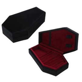 Velvets Jewelry Storage Box Coffin Necklace Earring Box Display Cases Desktop Decoration Jewelry Organizer Holder For Jewelry Necklace Display