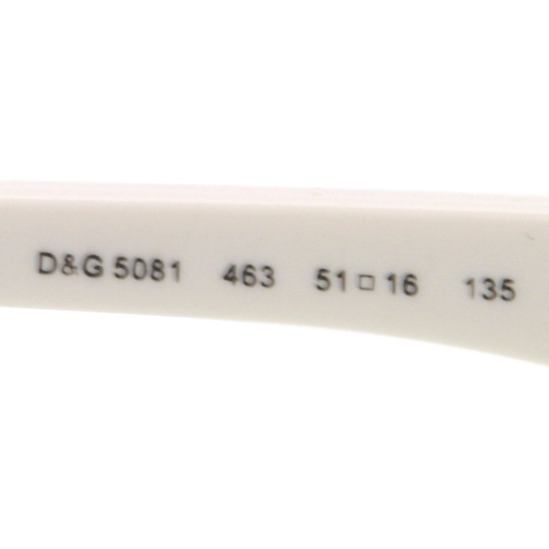 DOLCE&GABBANA D&G Eyeglasses DD 5081 WHITE 463 DD5081