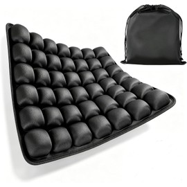 Cojín de Viaje Inflable 3D, Cojín Ajustable para Asiento de Avión Portátil, Asiento de Viaje de Presión de Alivio para Silla de Oficina, Silla de Ruedas, Coches, Vida en Casa (49 Bolsas)
