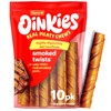 HARTZ Oinkies Natural Smoked Pig Skin Twist Dog Treat Chews