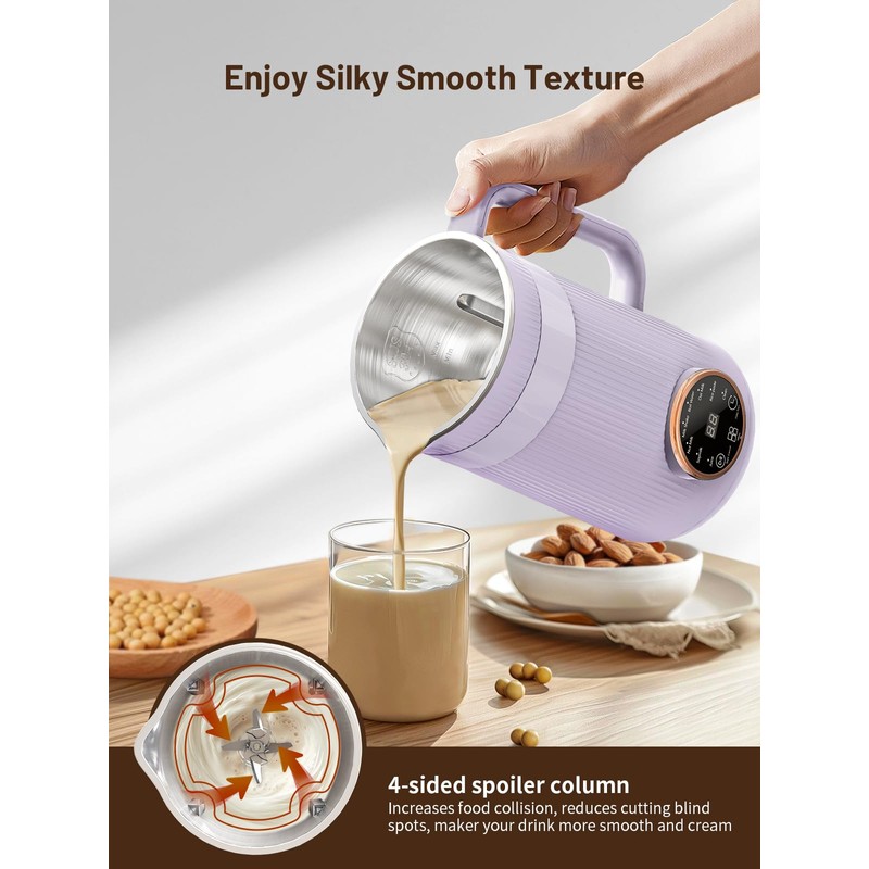 Nut Milk Maker Machine, 35oz Homemade Soy, Almond, Oat, Coconut,