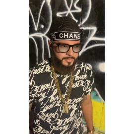 Handmade 🫡  THE NEW VIRAL WAVE CAP HEAD BAND   Handmade. Black Large Unit