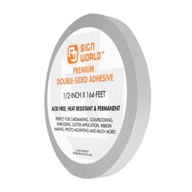 Best 1/2" Ultra-Thin Permanent Double-Sided Tape for Arts, Crafts, Photography, Scrapbooking, Tear-by-Hand, Paper Backing (1/2-Inch by 164-Feet/55 Yards)