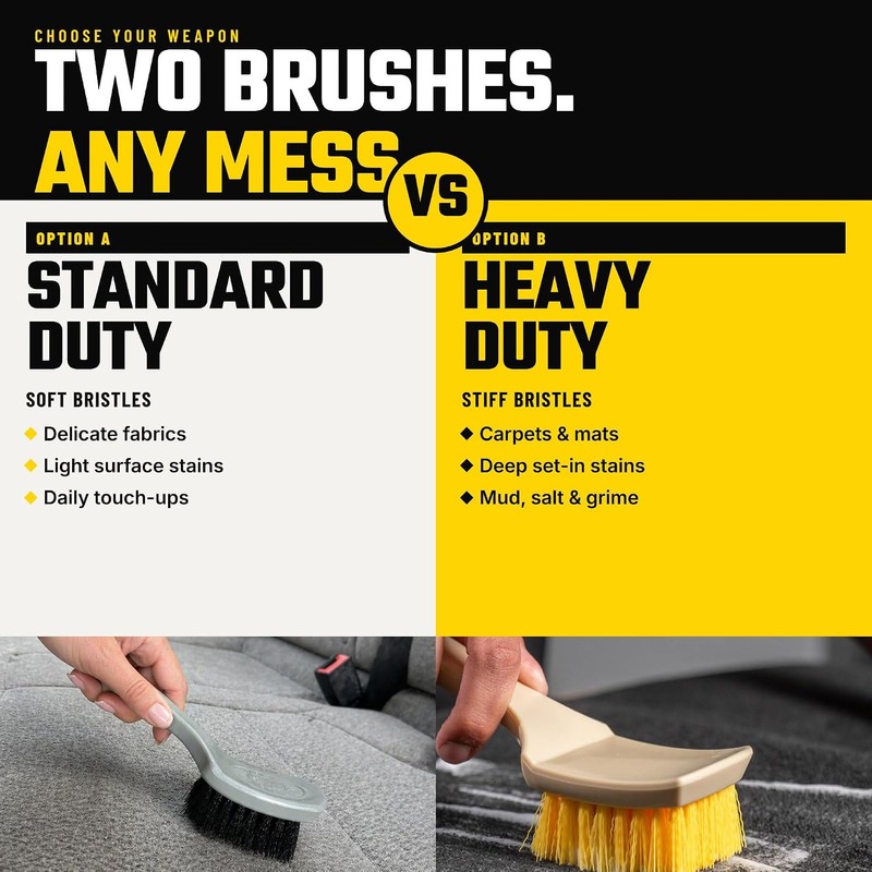 Chemical Guys "The Nifty Brush Cepillo para Detalles Interiores, Lote