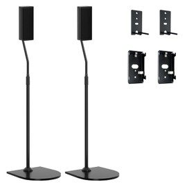 Height Adjustable UFS-20 Stand for Bose Speaker Stands wr Slideconnect Bracket, for Bose Surround Speakers, Surround 700, OmniJewel Lifestyle 650, CineMate GS Series II, for Bose OmniJewel Floor Stand
