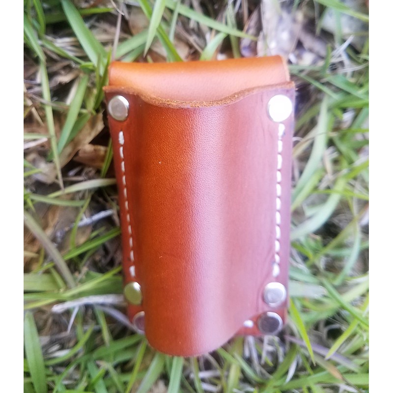 Leather Flashlight Holster for AA Battery Flashlights - Heavyduty Made