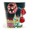 Las Vegas Nevada Neon Dice Spindice Shot Glass