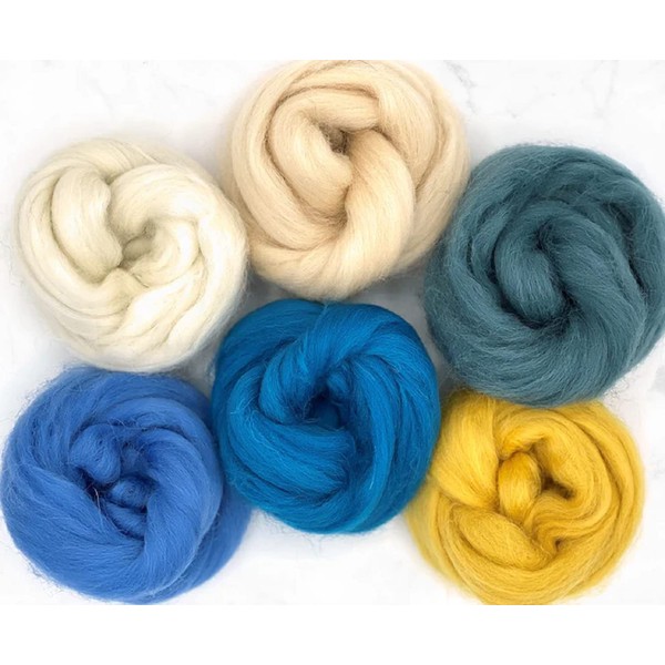 Revolution Fibers Dyed Wool Top | Shetland Collection of Crafting