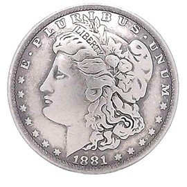 Morgan Head Screw Back Replica Coin Concho 7097-06 1.5"