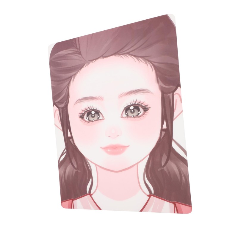 OHPHCALL 3sheets Reusable Face Makeup Practice Board Washable Face Painting