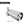 Slip Fit Tub Spout with Pull-Up Diverter for 1/2 inch