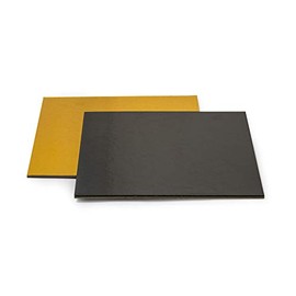 TORTENPLATTE GOLD/SCHWARZ 32X32x0,2CM