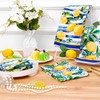 Homlouue 2 Pack Lemon Kitchen Hand Towels, Decorative Kitchen Towels
