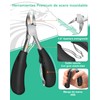 Triko Kit de Pedicura Profesional de 7 Herramientas, Cortauñas de