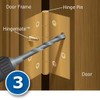 Door Hinge Security Pins / Screws / Stud, 3-Pack Kit