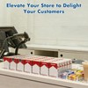 10 Pack Automatic Pusher Display Rack, Store Display Shelf and