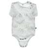 Pippi Baby Body Ls Ao-Printed (4-Pack) Blouse, Off-White, 56 cm