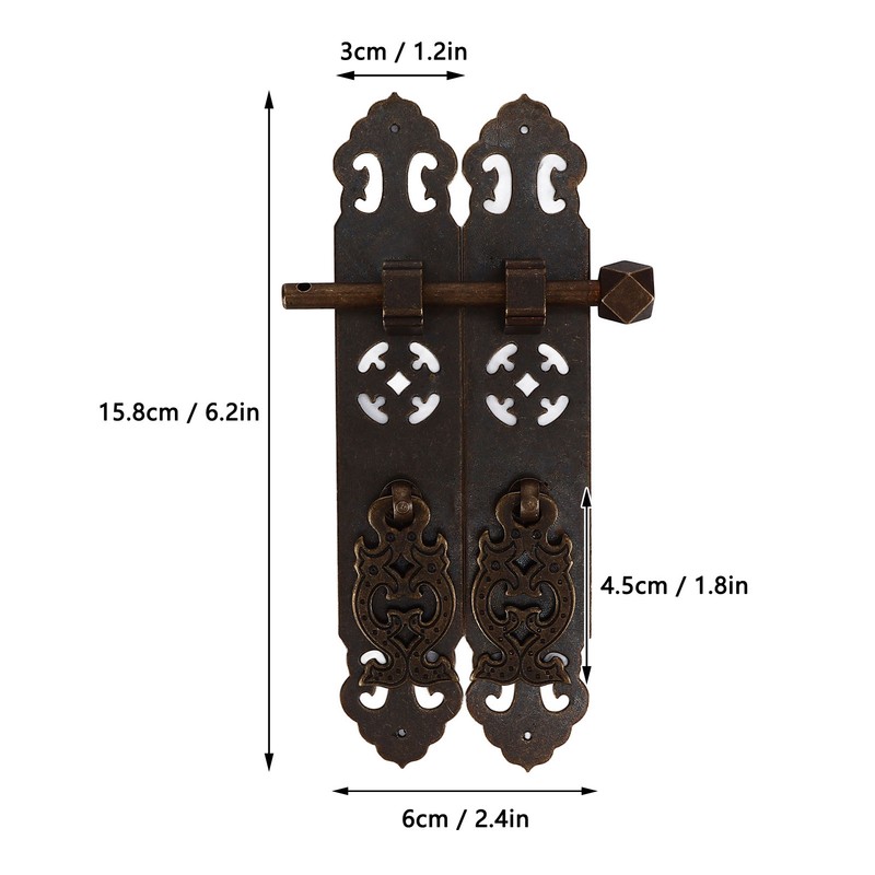 Antique Drawer Pendant Pulls Anti Rust Retro Elegant Brass Book