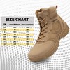 derlychug Men's Tactical Military 6 Inches Combat Side Zip Boot