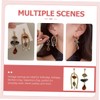 FOMIYES 2 Pairs Dangle Earrings Abstract Art Design Asymmetric Drop