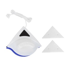 TOPINCN Limpiacristales Magnético de Doble Cara, Fuerte Absorción, Diseño Trilateral, Diseño único, Adecuado para Ventanas de un Acristalamiento con 3