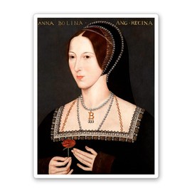 Squiddy Anne Boleyn - Vinyl Sticker Decal for Phone, Laptop, Water Bottle (3" high)