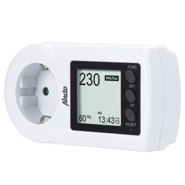 Alecto EM-17 Energy Cost Meter - Precise Energy Consumption Monitor with Large Display, Power Analysis in kWh