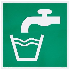 E015 Sicherheitszustand Trinkwasser Schild – 200 x 200 mm – S20