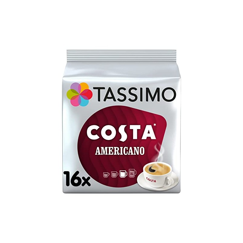 Tassimo COSTA Americano Pack of 3, 3x16 T-Discs