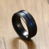 MMTTAO Men's Titanium Ring Wedding Band for Men Women 8MM