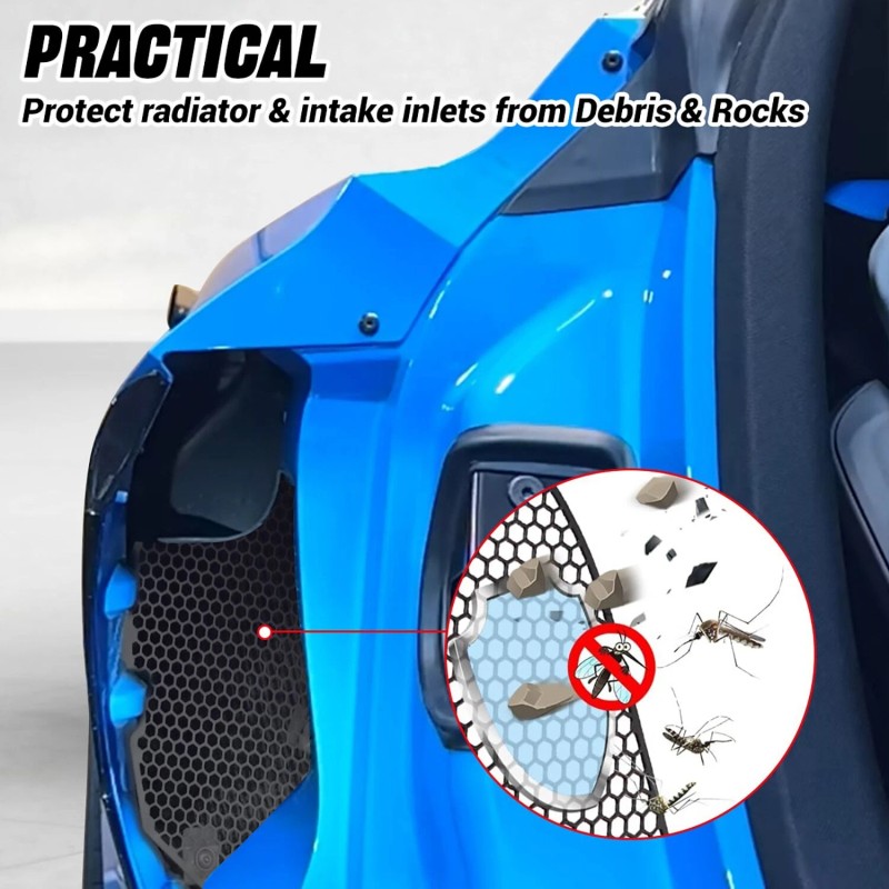 ALLTIMES For Corvette C8 2020-2024 2x Side Intake Mesh Grille