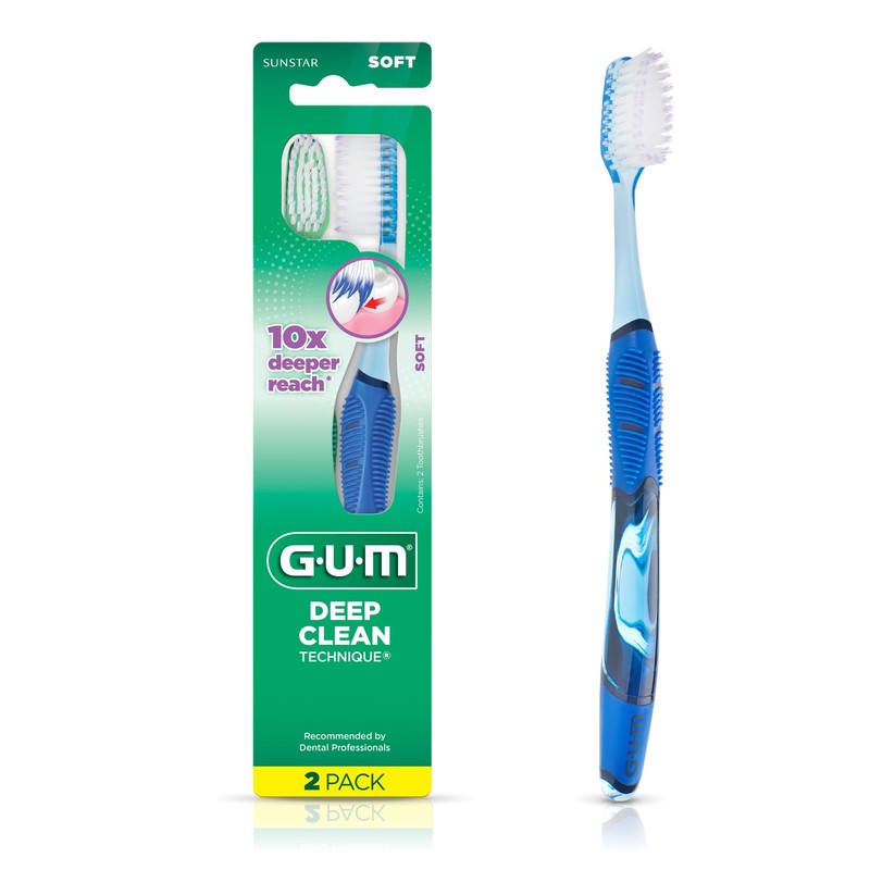 GUM Deep Clean Technique Toothbrush - Full Head - Soft