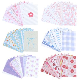 60 Sheets Scrapbook Paper Boho Floral Scrapbooking Paper 6 Packs Junk Journal Supplies for Crafts DIY Cards Gift Wrap Patterned Cardstock 5.11x7.08Inch