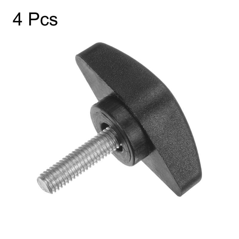 QUARKZMAN Pack of 4 T-wing Knobs Thumb Screws M5 x