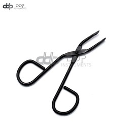 DDP Pro Scissor-like Tweezer Slant Tip 'Eyebrow Black Color'