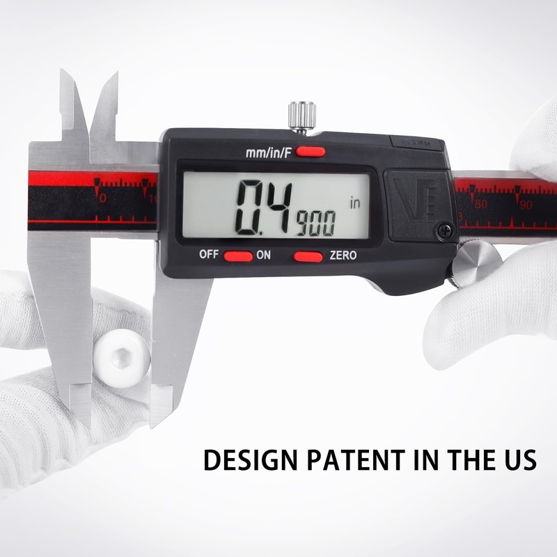 VINCA DCLA-0605 Quality Electronic Digital Caliper Inch/Metric/Fractions Conversion 0-6 Inch/150