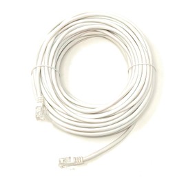 mCore RJ11 to RJ11 ADSL Home Phone, Internet, Broadband, Router, Modem Microfilter Cable Lead Gold Plated Contact Pins (20m, White)