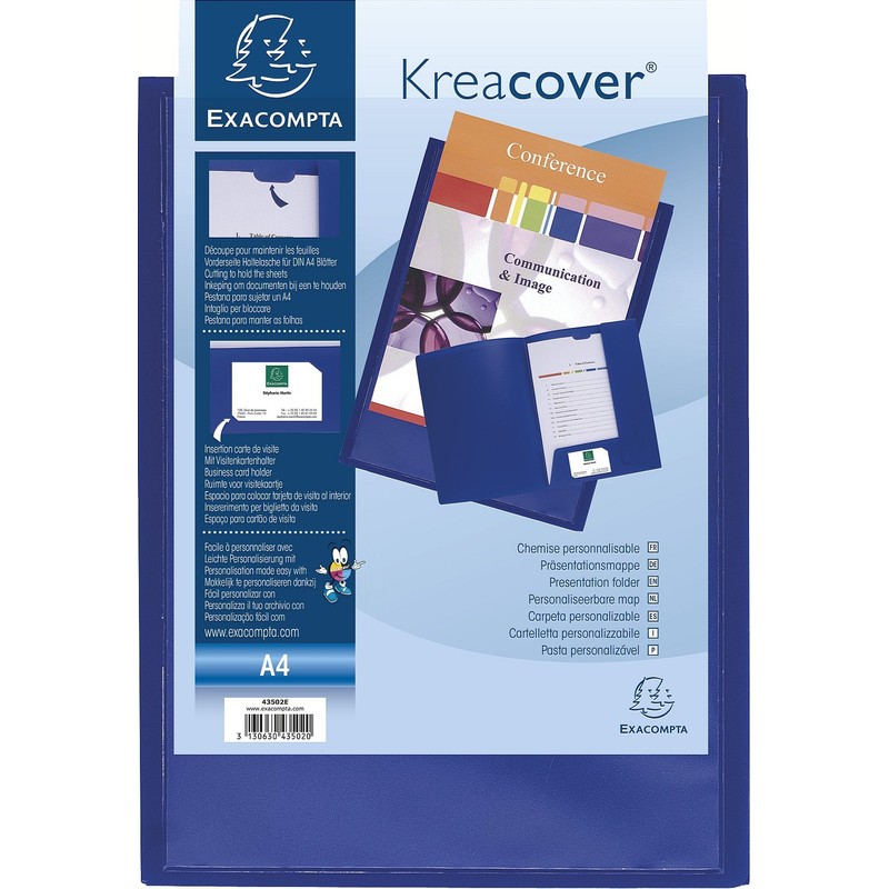 Exacompta - Ref 43502E - Kreacover Personalisable Presentation Folder -