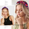AUOCATTAIL Rugby Knotted Headbands for Women Football Wide Top Knot
