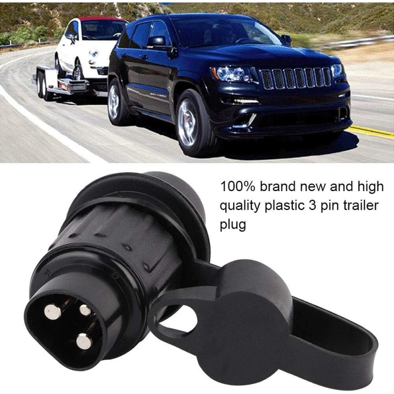 Maxhanest 3 Pin 12V Waterproof Cable Connector Plastic and Metal