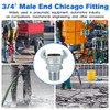 3/4 Chicago Fitting for Air Hose Fitting NPT Male End