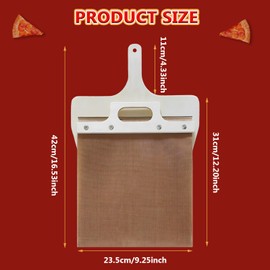 Fried Egg Flipper Spatula, Spatula 30 cm 2-in-1 Non-Stick Flipper Egg Turner Spatula Cookware Turner Plastic Spatula for Cooking Flip Turner Spatula for Fish Egg Burger Pancakes