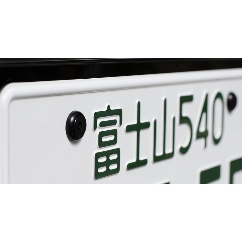 License Plate Bolt Pintorx Sarah Stainless Steel (Black) 3 Piece