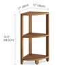 AquaTeak Kai™ Petite - Teak Corner Shower Storage Stand