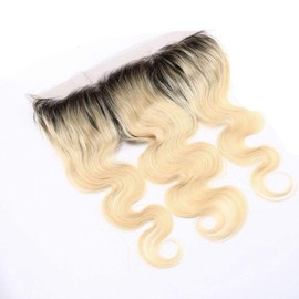 1B/613 Ombre Honey Blonde Body Wave Human Hair 13x4 Lace Frontal