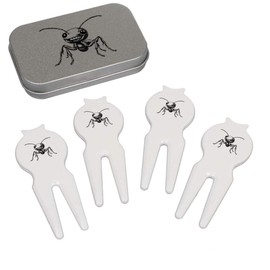 Azeeda 'Happy Ant' Golf Divot Tool/Repair Fork Gift Set (GO00064398)