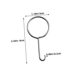 TEHAUX 10pcs Stainless Steel Drain Lifting Hooks Durable Shower Drain Grate Puller Tool for Efficient Cleaning and Convenient Storage